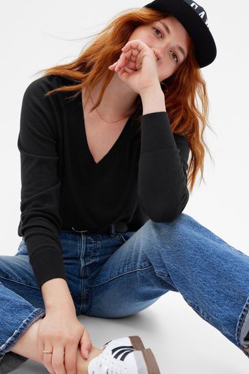 Gap Easy pullover jumper, Black Medium image 1