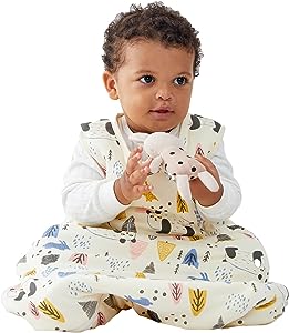 Duomiaomiao Baby Sleeping Bag 1.5 Tog, 100% Cotton Baby Wearable Blanket,1-2 yrs image 0