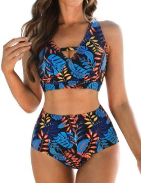 JASAMBAC Bikini Sets for Women 2 Piece Flattering Swimsuit Soft Bikini Tops & Hi image 3
