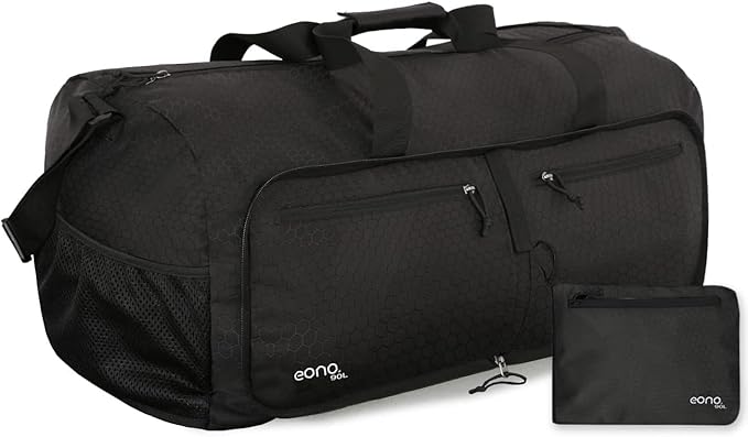 Eono 90L Foldable Travel Duffle Bag Hold All Travel Luggage Bag Holiday Bag with image 4