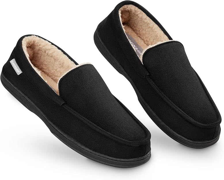 DUNLOP Moccasins Slippers Men Loafers Faux Fur Slippers image 0