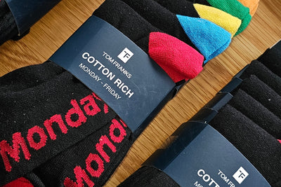 Tom Franks Mens 5 Pack Cotton Rich Socks Monday to Friday 7-11 image 0