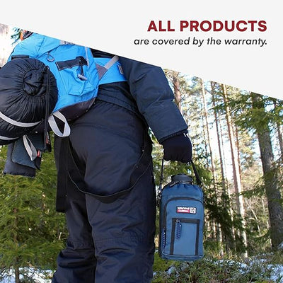 Wild Wolf Outfitters Water Bottle Carrier Holder with Adjustable Strap and 2 Poc image 2