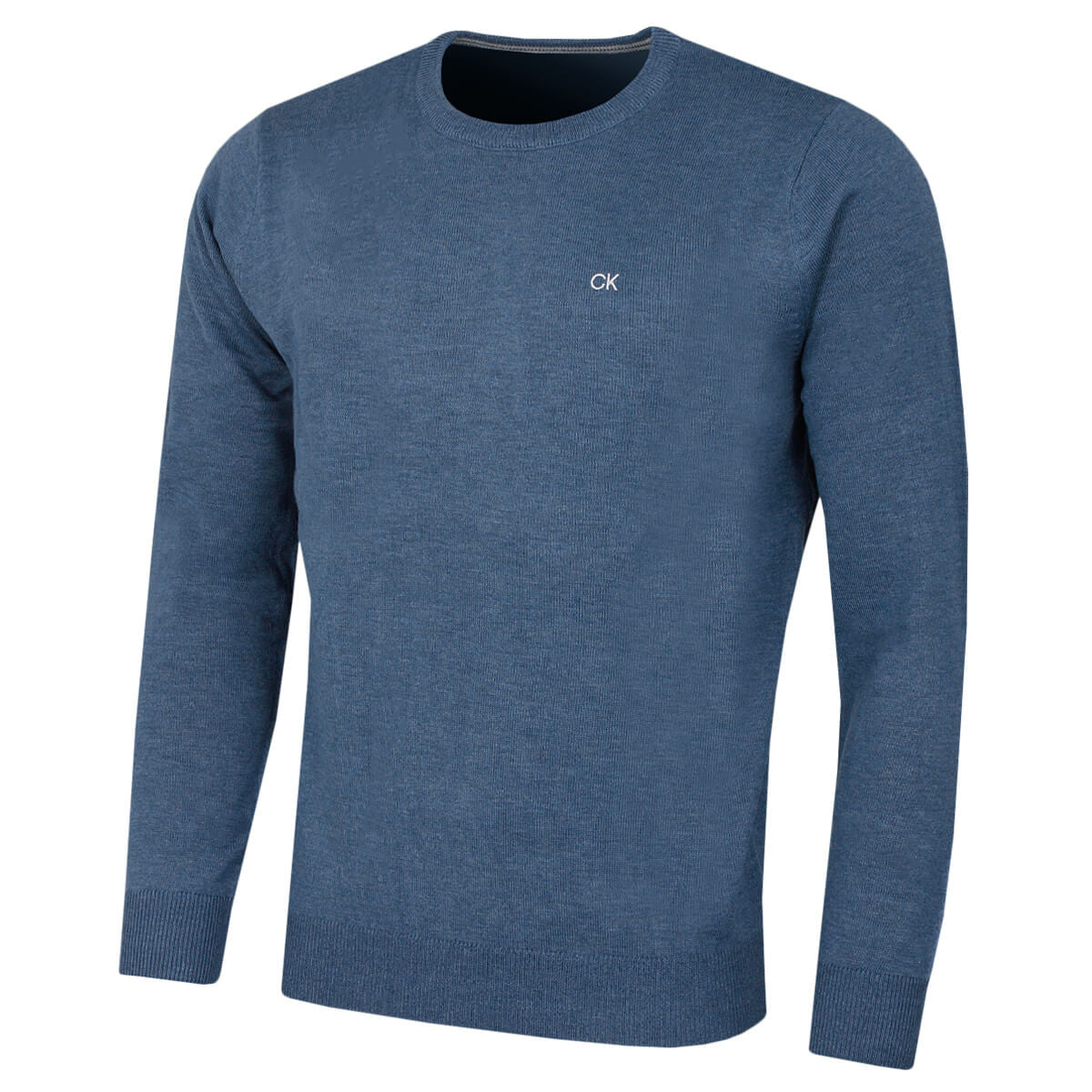 Calvin Klein Mens 2024 Crew Neck Cotton Breathable Golf Sweater image 3