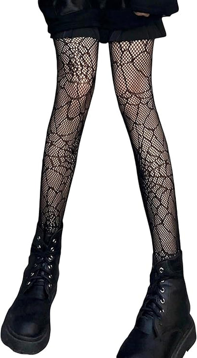 GORGLITTER Women's Floral Patterned Fishnet Tights Ladies Fashion Pattern Pantyh image 0
