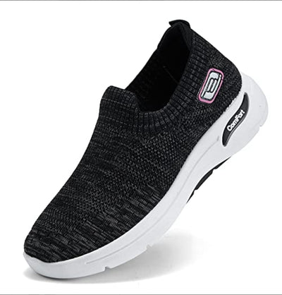 Womens Slip on Walking Shoes Mesh Breathable Lightweight Orthopedic Casual Shoes image 1