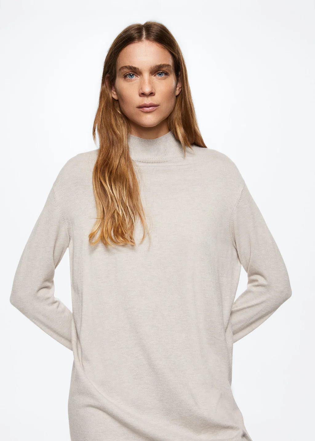 Perkins neck knitted dress, Size 8 image 2