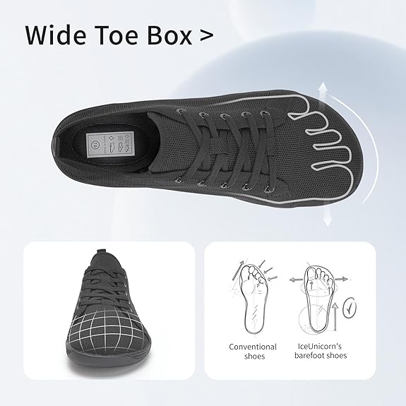 IceUnicorn Barefoot Shoes Wide Unisex image 2
