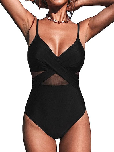 CUPSHE Women Swimsuit One Piece V Neck image 0