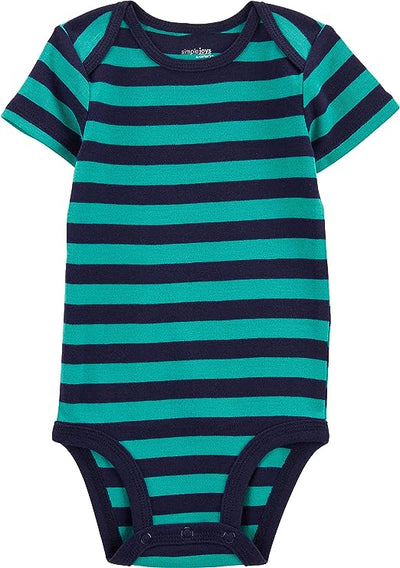 6 pack Simple Joys by Carter's Baby Boys' Short-Sleeve Bodysuit image 1