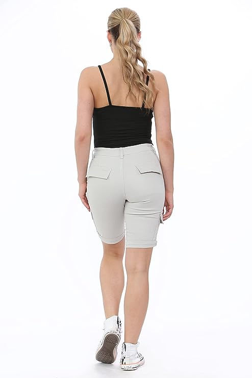 Women's Cotton Combat Cargo Chino Shorts (Size 18) image 2