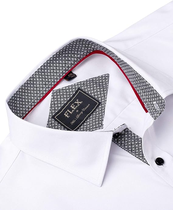 Men's Dress Shirts Long Sleeve Business Regular Fit Wedding Work Non Iron Shirt image 1