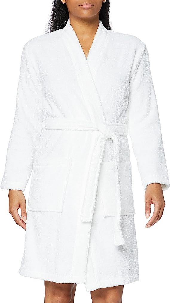 Iris & Lilly Women's Short Terry Towelling Dressing Gown image 0