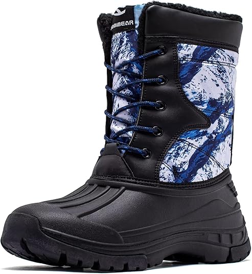 HOBIBEAR Boys Waterproof Winter Snow Boots with Insulation for Cold Weather image 0