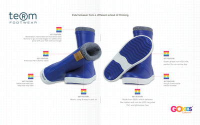 TERM FOOTWEAR CHILDRENS SOCK LINED WELLIES image 3