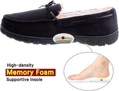 Men's Cosy Slippers Size 7 Anti-Slip Faux Fur image 1