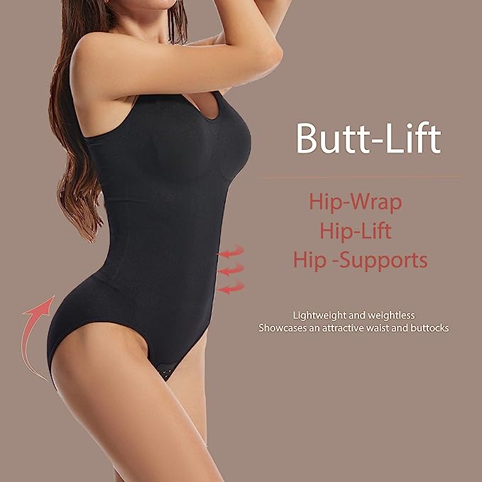 Wieysdoo Women Shapewear Bodysuit Controls Tummy Waist Body-Shaper image 1