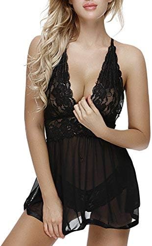 Charmnight Women Babydoll Sexy Lingerie Lace Sleepwear Nightwear Set image 1