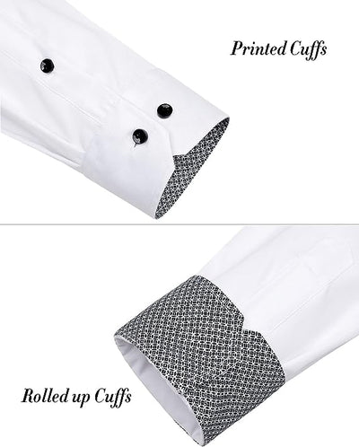 Men's Dress Shirts Long Sleeve Business Regular Fit Wedding Work Non Iron Shirt image 3