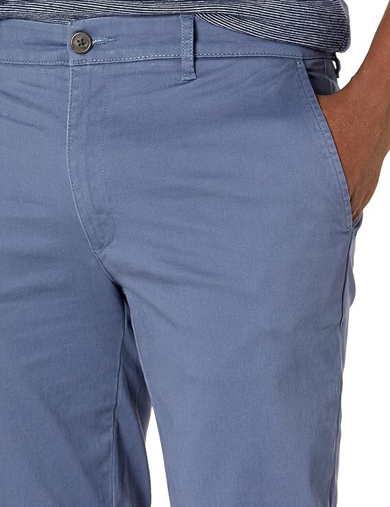 Men's Skinny-Fit Washed Comfort Stretch Chino Trousers