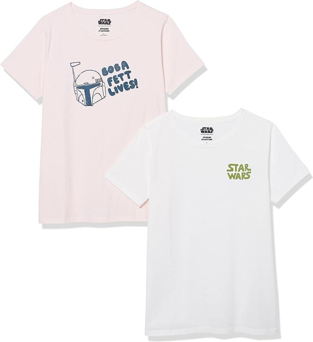 Women's Short-Sleeve Crew-Neck T-Shirts Star Wars (Twin Pack)