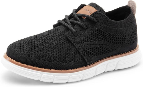 Bruno Marc Boys' Lightweight Mesh Sneakers Fashion Lace-Up Casual/Business Oxfor