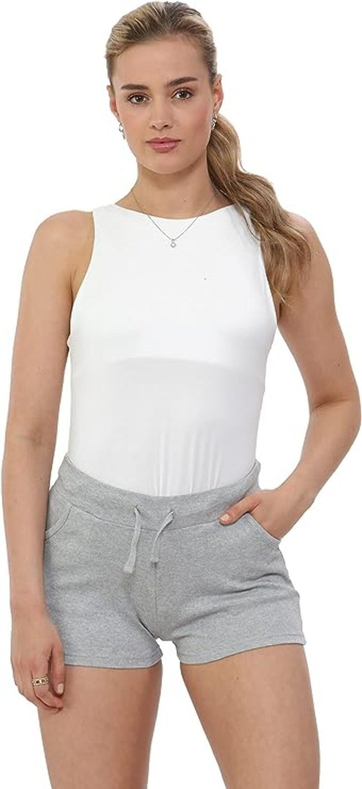 Women's Sports Shorts Jogger Short Pants Bottoms Drawstring Waist (Size 12)