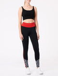 Women's High Waist Tummy Compression Slimming Leggings Yoga Pants (M)