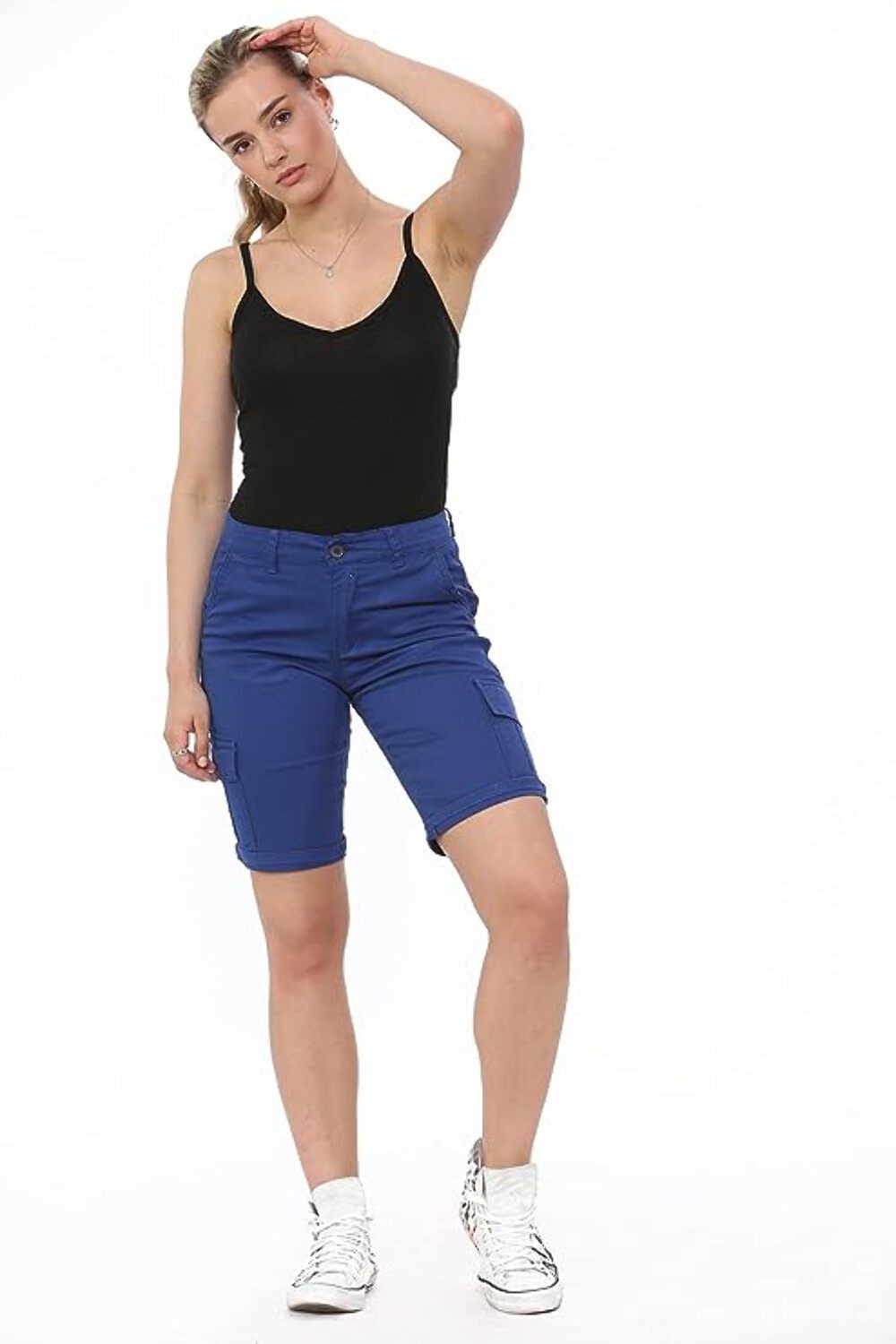 Women's Cotton Combat Cargo Chino Shorts (Size 18)