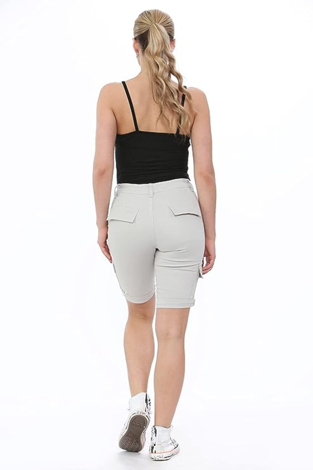 Women's Cotton Combat Cargo Chino Shorts (Size 18)