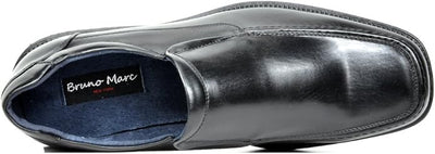 Bruno Marc Men's Leather Lined Square Toe Dress Loafers Shoes