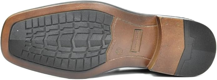 Bruno Marc Men's Leather Lined Square Toe Dress Loafers Shoes