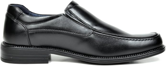 Bruno Marc Men's Leather Lined Square Toe Dress Loafers Shoes