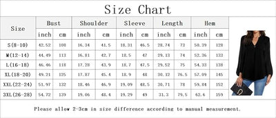 Magritta Women V Neck Long Sleeve Shirt Plain