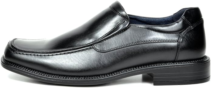 Bruno Marc Men's Leather Lined Square Toe Dress Loafers Shoes