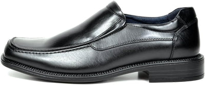 Bruno Marc Men's Leather Lined Square Toe Dress Loafers Shoes