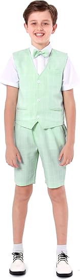 mintgreen Boys Wedding Suits Set image 1
