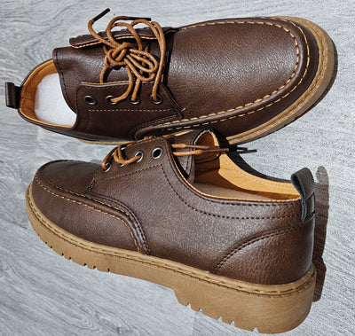 Dooley & Son, Brown-Honey lace up leather shoes image 1