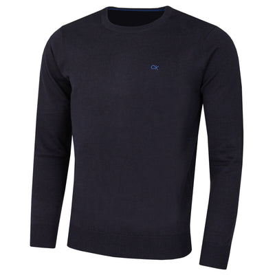 Calvin Klein Mens 2024 Crew Neck Cotton Breathable Golf Sweater image 0