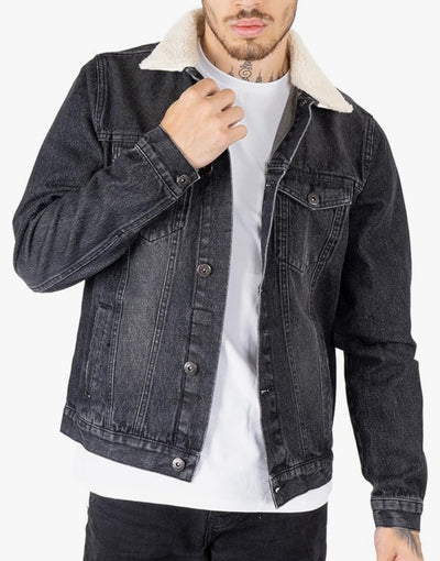 NOROZE Men's Western Style Jacket, Men's Jean Jackets Denim image 4