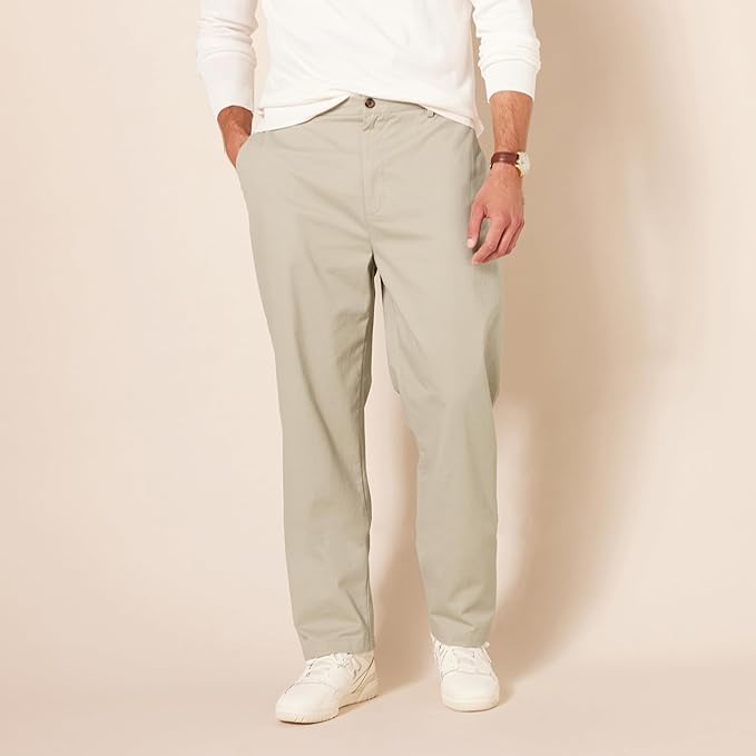 Men's Classic-Fit Wrinkle-Resistant Flat-Front Chino Trouser image 1