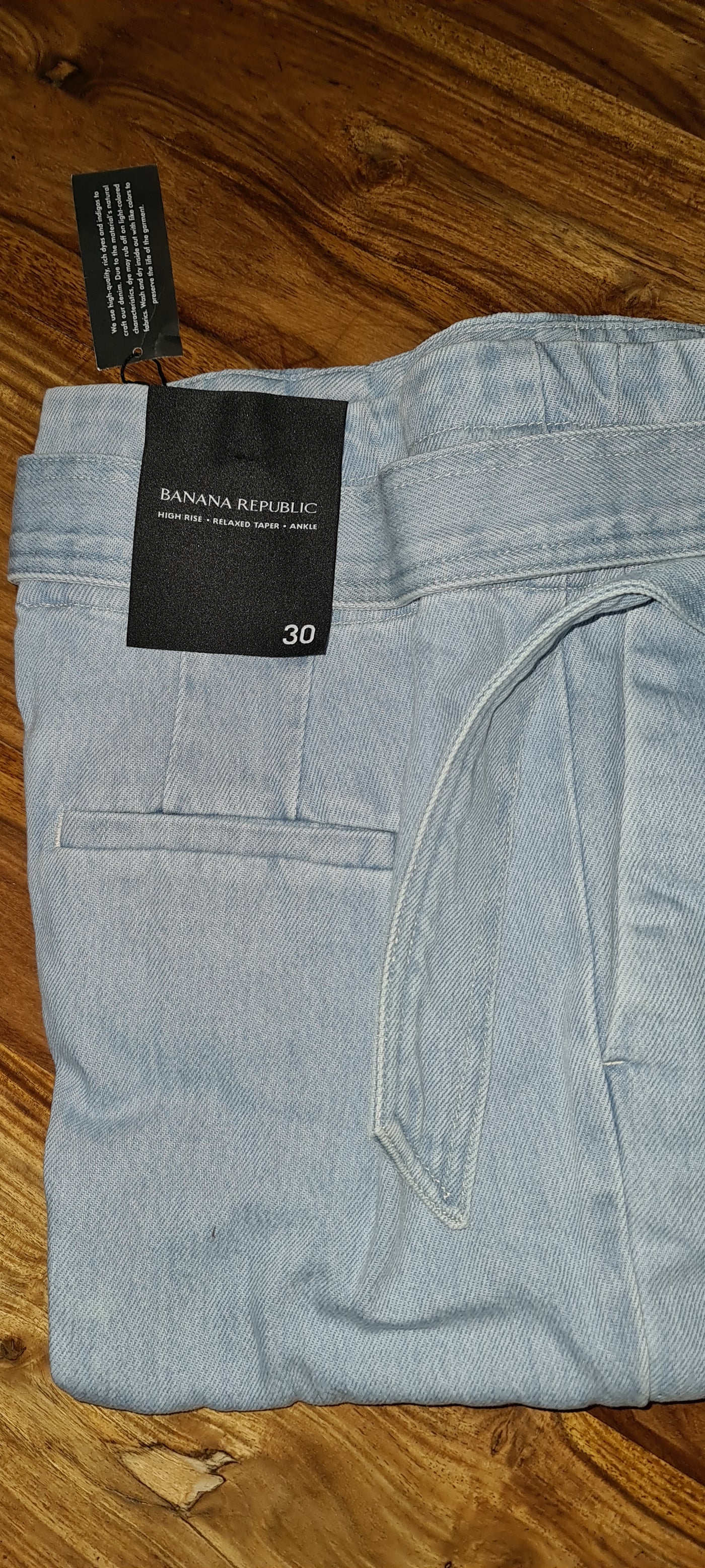 Banana Republic Relaxed Taper Jeans, light Blue, 30 Waist image 0