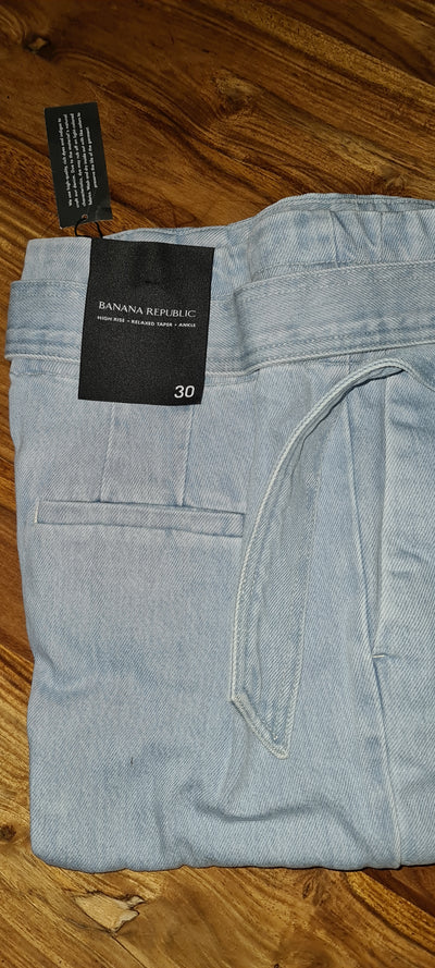 Banana Republic Relaxed Taper Jeans, light Blue, 30 Waist image 0