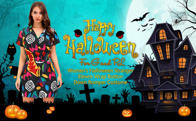 Women's Short Sleeve Romper Wrap Button Down Mini Dress image 4