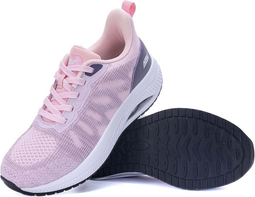 RomenSi Women's Trainers with Arch Support Tennis Walking Shoes Fashion Sneakers Orthotic Shoes for Plantar Fasciitis Nursing Work Gym