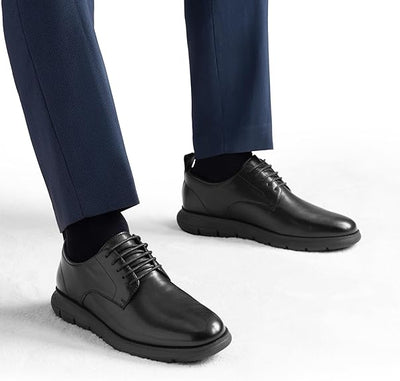 Bruno Marc Men's Casual Dress Sneakers Formal Business Shoes, Breathable Leather Upper Comfort Lightweight Cushioning Oxfords Crossflex NeatLite