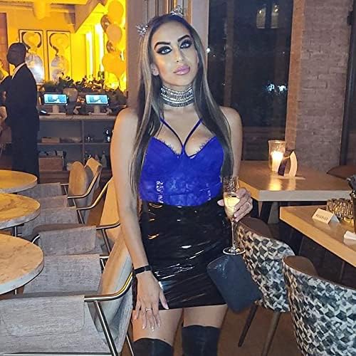 BESDEL Lace Bodysuit for Women Sexy Eyelash Snap Crotch Teddy image 1