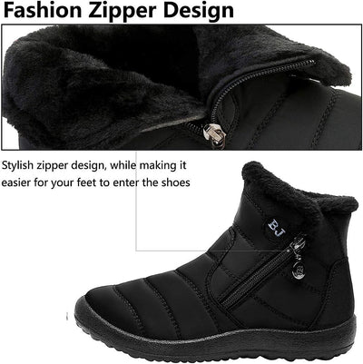 JOINFREE Ladies Winter Boots Women Boots Snow Boots Flat Ankle Boots Short Boots image 3