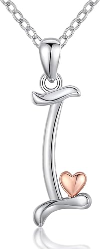 Initial Letters Necklace for Women Girls, Personalized 925 Sterling Silver Alpha image 4