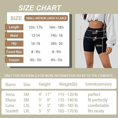 BLONGW 3Pcs Cycling Shorts Women High Waisted Buttery Soft Biker Shorts Tummy Co image 3